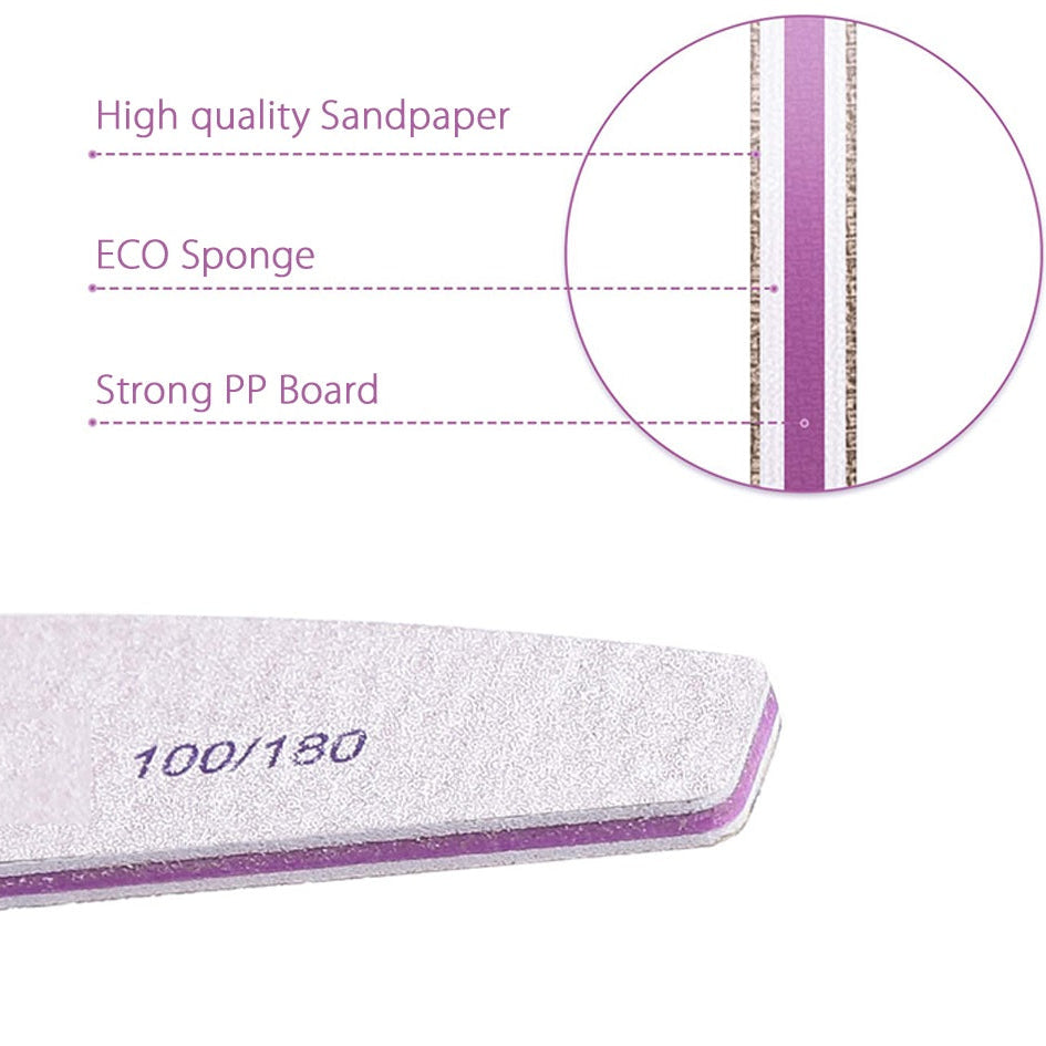 Nail File 100/180 Pack of 25